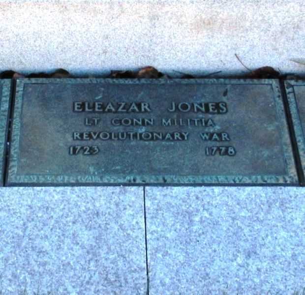 ELEAZAR JONES REVOLUTIONARY WAR SOLDIER MEMORIAL PLAQUE