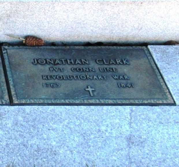 JONATHAN CLARK REVOLUTIONARY WAR SOLDIER MEMORIAL PLAQUE