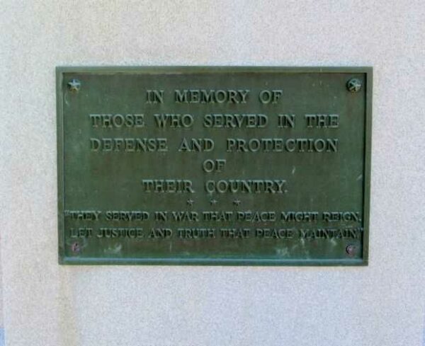 SOMERS VETERANS MEMORIAL PLAQUE