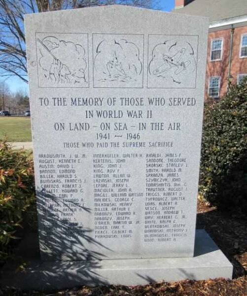 ENFIELD WORLD WAR II VETERANS MEMORIAL