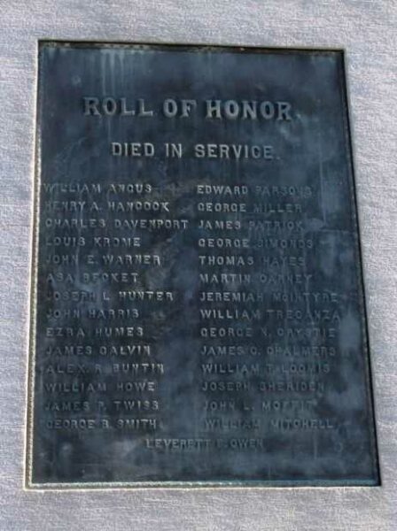ENFIELD SOLDIERS AND SAILORS MEMORIAL PLAQUE C
