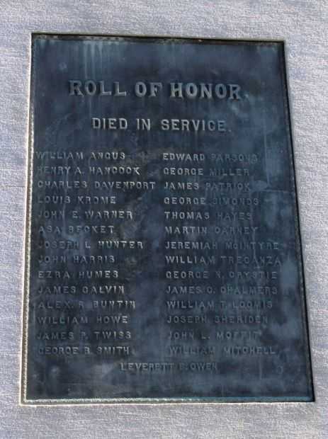 ENFIELD SOLDIERS AND SAILORS MEMORIAL PLAQUE C