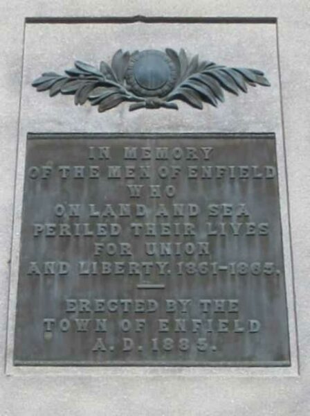 ENFIELD SOLDIERS AND SAILORS MEMORIAL PLAQUE A