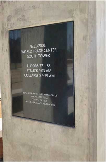 COLUMBUS WORLD TRADE CENTER BEAM MEMORIAL PLAQUE B