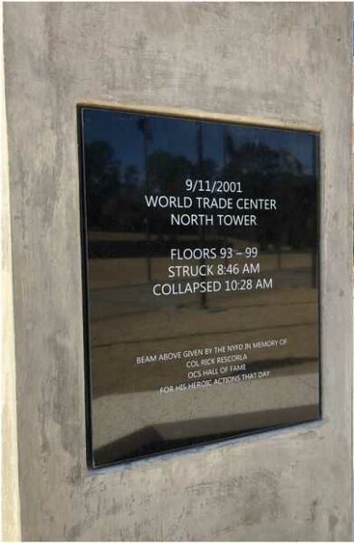 COLUMBUS WORLD TRADE CENTER BEAM MEMORIAL PLAQUE A