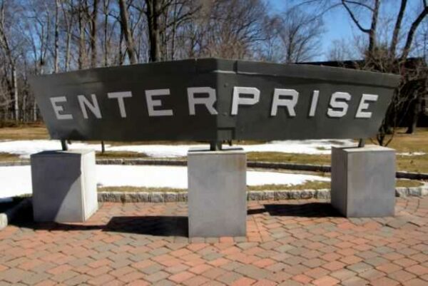 USS ENTERPRISE (CV-6) STERN PLATE MEMORIAL