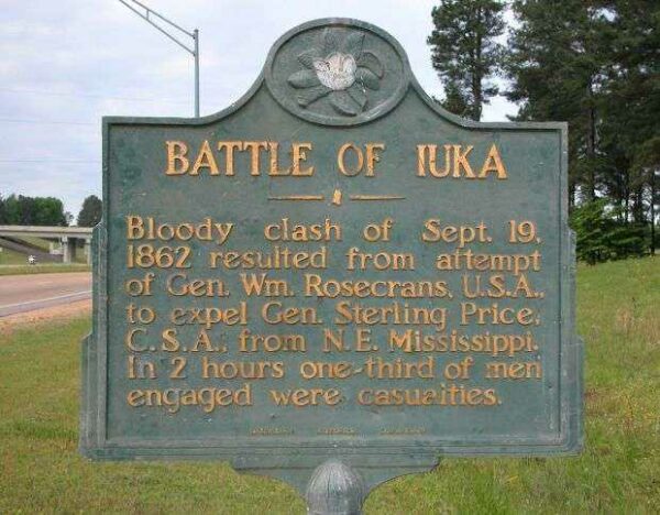 BATTLE OF IUKA WAR MEMORIAL MARKER
