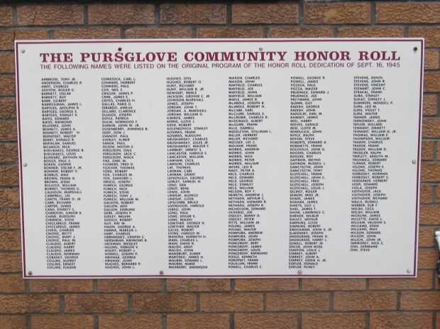 SCOTT’S RUN VETERANS MEMORIAL PLAQUE A