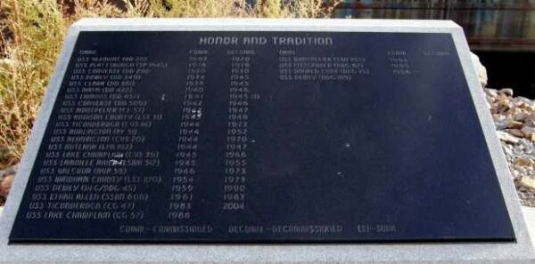 HONOR AND TRADITION MEMORIAL PLAQUE