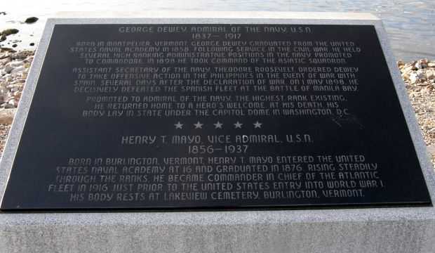 GEORGE DEWEY AND HENRY T. MAYO WAR MEMORIAL PLAQUE