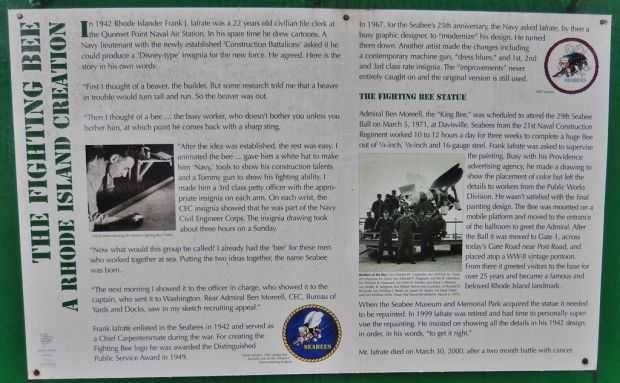 THE FIGHTING BEE WAR MEMORIAL PLAQUE