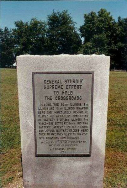 GENERAL STURIS’ BRICES CROSSROADS WAR MEMORIAL
