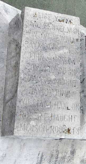 NEW MATAMORAS WORLD WAR I MEMORIAL HONOR ROLL STONE