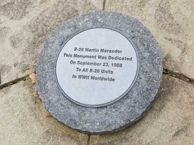 B-26 MARTIN MARAUDER MEMORIAL DEDICATION STONE