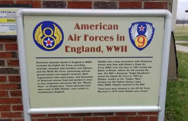 AMERICAN AIR FORCES IN ENGLAND WWII MEMORIAL MARKER