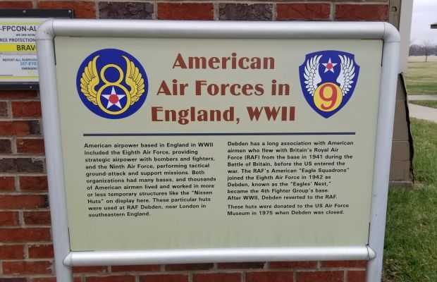 AMERICAN AIR FORCES IN ENGLAND WWII MEMORIAL MARKER