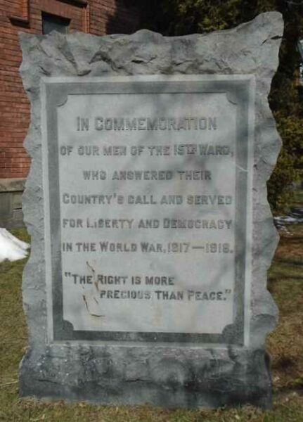 TROY WORLD WAR MEMORIAL