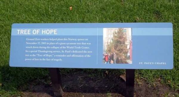 TREE OF HOPE MEMORIAL PLAQUE