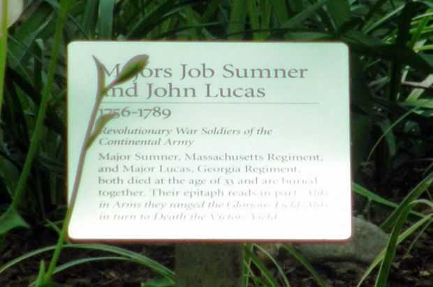 MAJORS JOB SUMMER AND JOHN LUCAS REVOLUTIONARY WAR SOLDIERS MEMORIAL PLAQUE