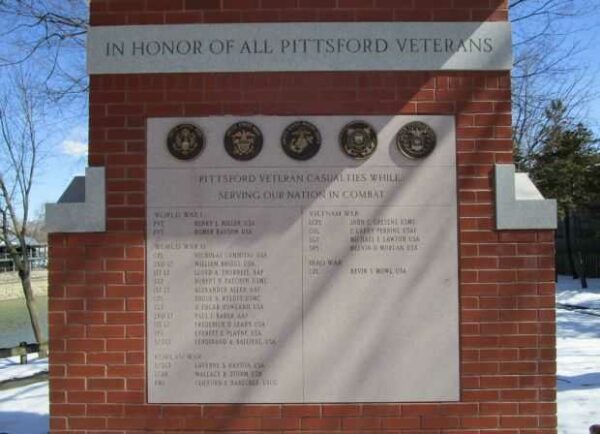 ALL PITTSFORD VETERANS MEMORIAL HONOR ROLL STONE