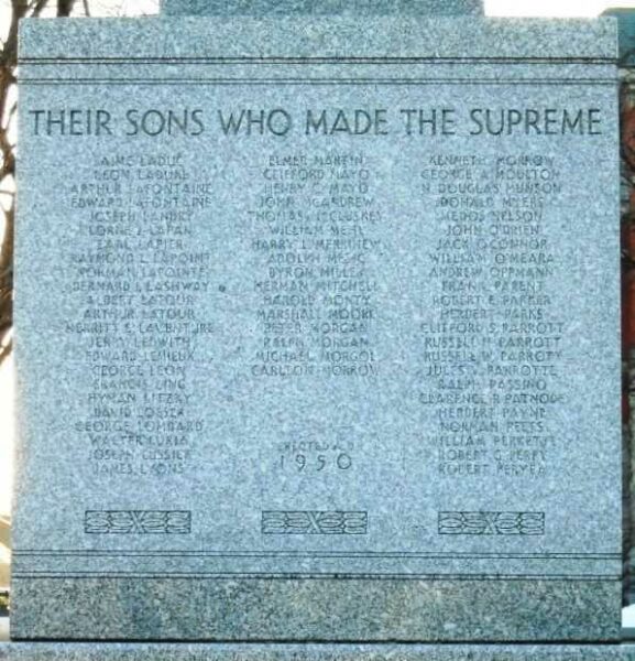 CLINTON COUNTY WORLD WARS MEMORIAL STONE C