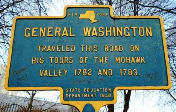 GENERAL WASHINGTON REVOLUTIONARY WAR MEMORIAL MARKER