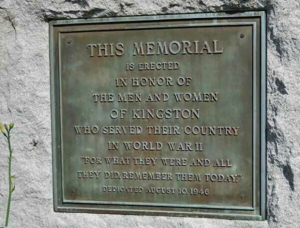 KINGSTON WORLD WAR II MEMORIAL