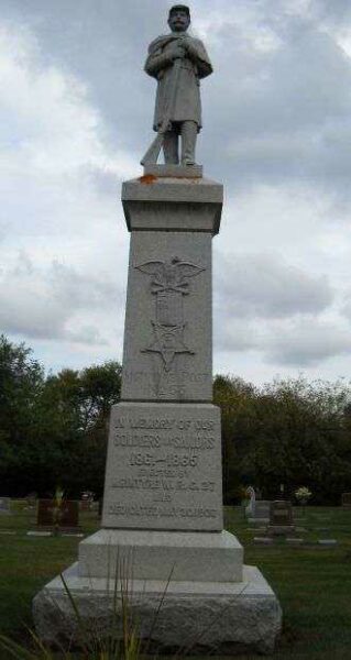 OAKWOOD CEMETERY G.A.R. CIVIL WAR MEMORIAL