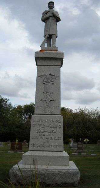 OAKWOOD CEMETERY G.A.R. CIVIL WAR MEMORIAL