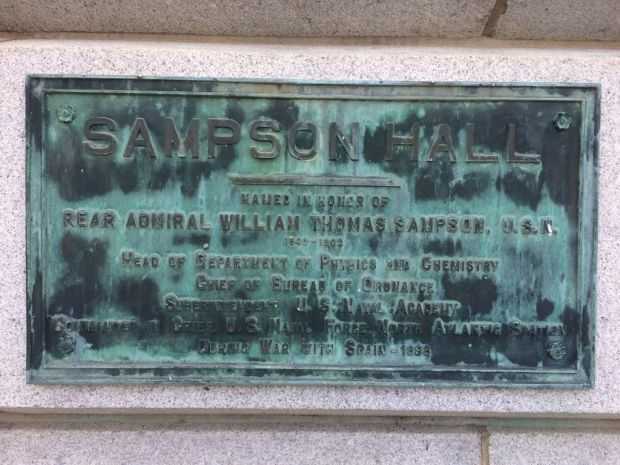 SAMPSON HALL MEMORIAL BUILDING PLAQUE