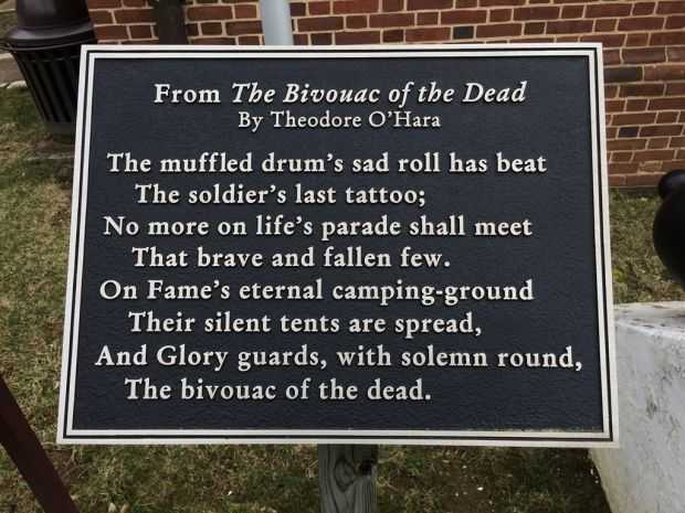 ANNAPOLIS THE BIVOUAC OF THE DEAD MEMORIAL PLAQUE