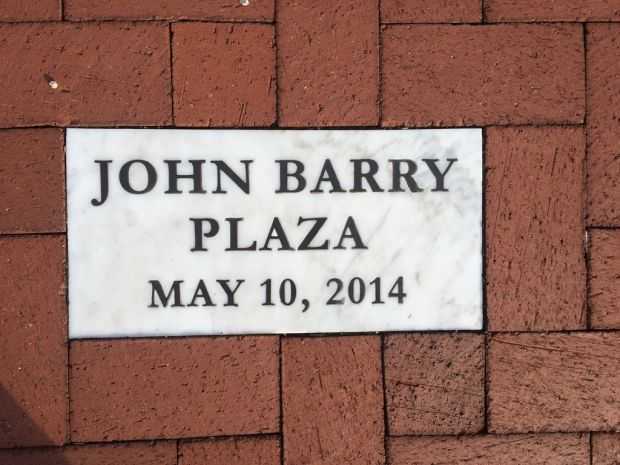 JOHN BARRY PLAZA MEMORIAL DEDICATION STONE