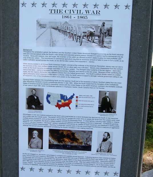 THE CIVIL WAR MEMORIAL PLAQUE