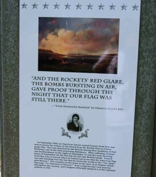 STAR SPANGLED BANNER MEMORIAL PLAQUE