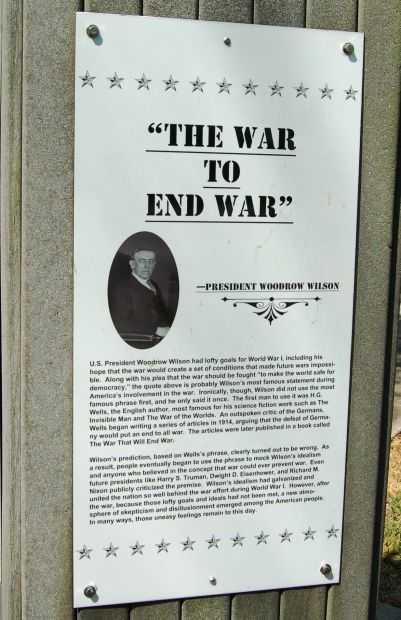 “THE WAR TO END WAR” MEMORIAL PLAQUE