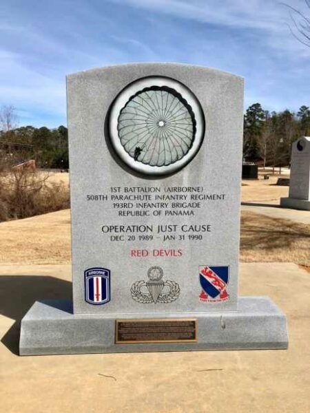 OPERATION JUST CAUSE MEMORIAL FRONT