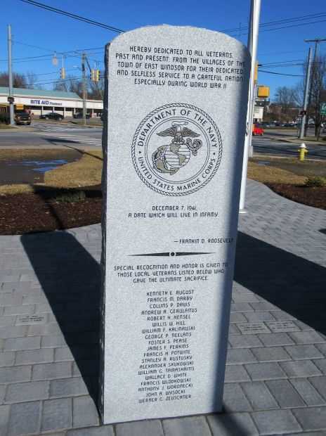 EAST WINDSOR VETERANS MEMORIAL HONOR ROLL PANEL E