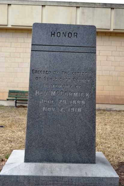 BEV MCCORMICK WAR MEMORIAL BACK