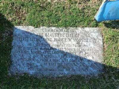 FIRST LIEUTENANT JIMMIE W. MONTEITH JR. MEMORIAL