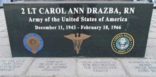 2 LT CAROL ANN DRAZBA, R.N. MEMORIAL STONE
