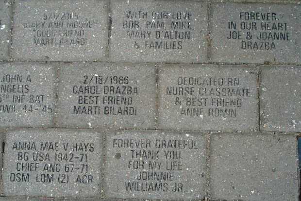 1LT. CAROL ANN DRAZBA, R.N. WAR MEMORIAL BRICKS