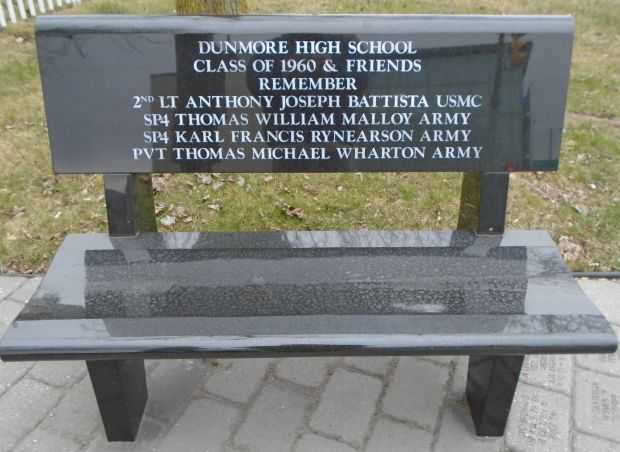 1LT. CAROL ANN DRAZBA, R.N. WAR MEMORIAL BENCH A