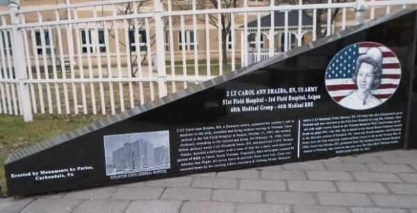 1LT. CAROL ANN DRAZBA, R.N. WAR MEMORIAL PANEL A