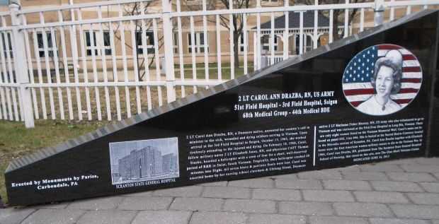 1LT. CAROL ANN DRAZBA, R.N. WAR MEMORIAL PANEL A