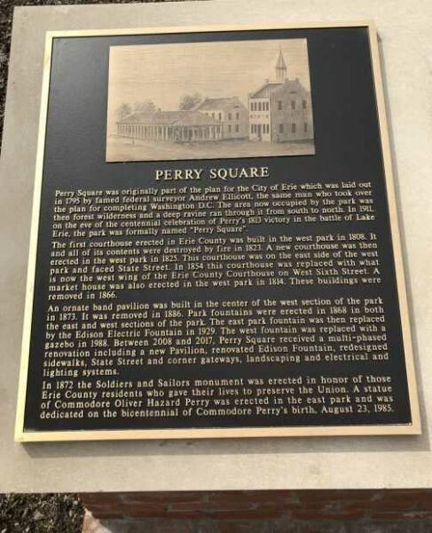 PERRY SQUARE WAR MEMORIAL PLAQUE