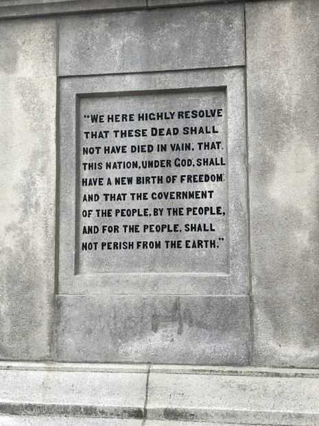 ERIE COUNTY SOLDIERS AND SAILORS MEMORIAL NARRATIVE STONE