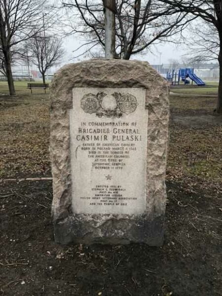IN COMMEMORATION OF BRIGADIER GENERAL CASIMIR PULASKI WAR MEMORIAL