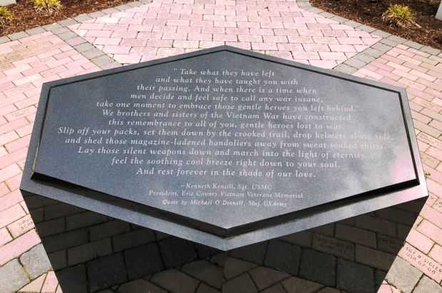 ERIE COUNTY VIETNAM VETERANS WAR MEMORIAL STONE A