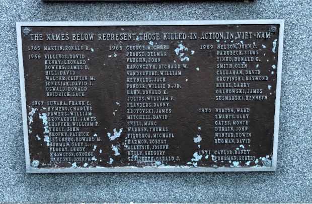 ERIE COUNTY VIETNAM ERA CONFLICT MEMORIAL PLAQUE B