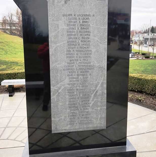 ERIE COUNTY KOREAN WAR MEMORIAL HONOR ROLL PANEL B